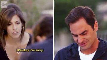 Federer se derrumba en plena entrevista por Peter Carter