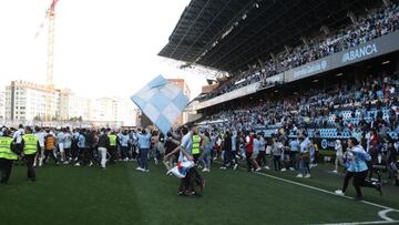 Antiviolencia propone una multa de 30.000 euros al Celta por la invasión en el derbi de 1ª RFEF