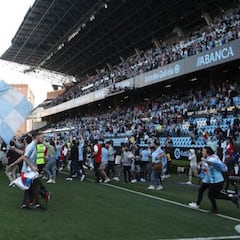 Antiviolencia propone una multa de 30.000 euros al Celta por la invasión en el derbi de 1ª RFEF