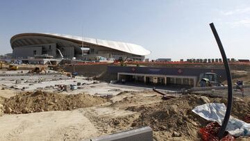 Las obras en el Wanda Metropolitano contin&uacute;an.