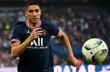Achraf Hakimi started his career at Real Madrid and has played for PSG since 2021. 
