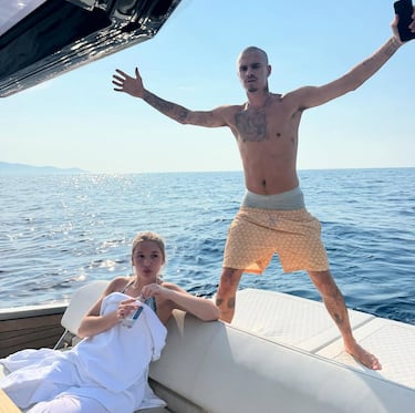 ‘Seven’, el yate italiano exclusivo en el que los Beckham disfrutan de la vida en Mallorca: 18 millones de euros y un nombre ‘especial’