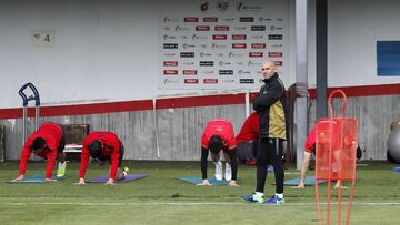Paco Jémez, durante una sesión.