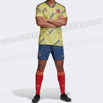 Detalles del uniforme de la Selección Colombia para el partido de Copa América