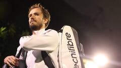 INDIAN WELLS, CALIFORNIA - MARCH 14: Daniil Medvedev prepares to enter the court during BNP Paribas Open on March 14, 2023 in Indian Wells, California.   Julian Finney/Getty Images/AFP (Photo by JULIAN FINNEY / GETTY IMAGES NORTH AMERICA / Getty Images via AFP)