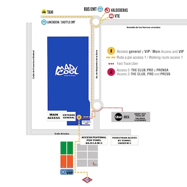 Mad Cool 2022 | Horarios, programacin, fechas transporte y cmo llegar al festival en Madrid
