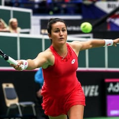 Pliskova empata la eliminatoria ante una valiente Arruabarrena