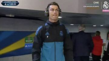 El gesto de Cristiano al llegar al Bernabéu: exceso de confianza