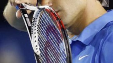 <b>SUDÓ TINTA. </b> Federer ha tenido que emplearse a fondo para poder batir a Tipsarevic.