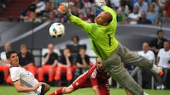 Suits you: Hungary keeper Kiraly set to break age barrier