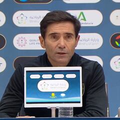 Marcelino: "Sería maravilloso ganar este título y ganando a Madrid y Barça"