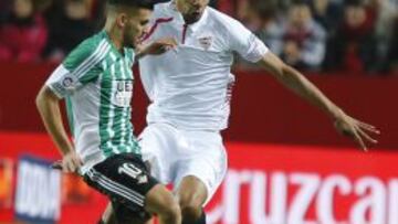 Dani Ceballos frente al Sevilla.