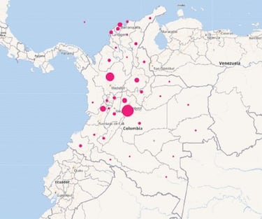 Mapa de casos y muertes por coronavirus por departamentos en Colombia: hoy, 16 de junio