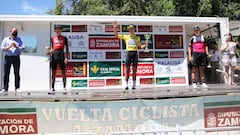 Podio final de la Vuelta a Zamora 2020.