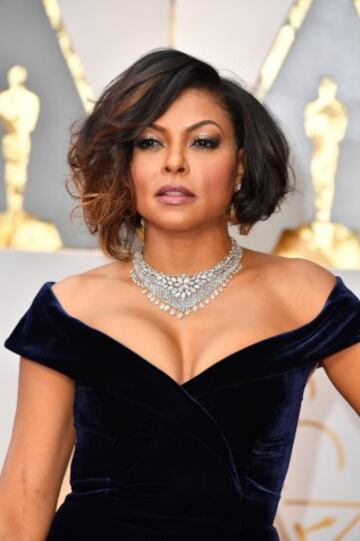 Taraji P. Henson en la alfombra roja de los Oscar 2017