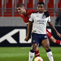 Alfredo Morelos, doble asistencia en victoria de Rangers en UEL