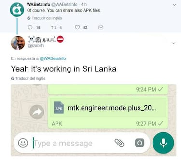 Ya puedes enviar por WhatsApp todo tipo de archivos