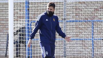 Álvaro Giménez, esta tarde en la Ciudad Deportiva.