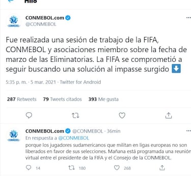 CONMEBOL asume que no podrá contar con los 'europeos'