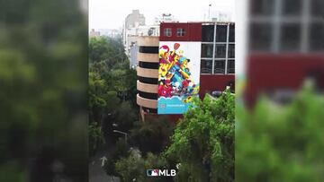 La postemporada de la MLB ya está en la CDMX y los murales de la ciudad hablan por sí solos