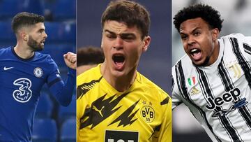 Giovanni Reyna, Weston McKennie y Christian Pulisic marcaron con sus respectivos clubes en Europa e igualaron un récord histórico que databa del año 2005.