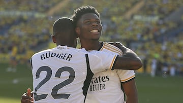 Tchouameni y Rüdiger, con el Real Madrid.