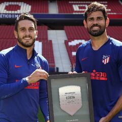 Costa: "Nunca imaginé llegar
a 200 partidos con el Atlético"
