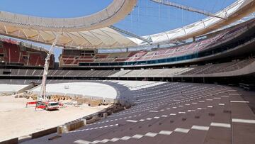 Las obras en el Wanda Metropolitano avanzan a gran ritmo.