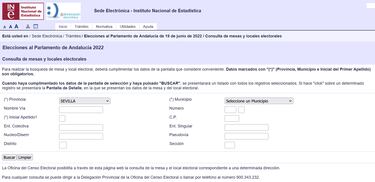 Dónde votar en Sevilla | ¿Qué colegio me toca en las elecciones y cómo saber mi mesa electoral?