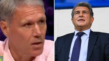 Van Basten pide en la TV holandesa que FIFA intervenga y que denuncien al Bar?a y Laporta