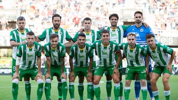 Alineación del Racing en Cartagena.