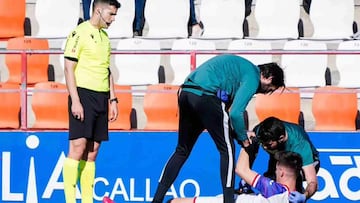Imanol Garc¨ªa de Alb¨¦niz se rompi¨® el tal¨®n de Aquiles ante el Lugo