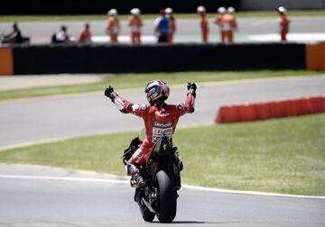 Petrucci también se unió a la fiesta de la velocidad de Ducati en 2019. En su caso, con un registro tan redondo como los 355 km/h clavados. Las diferencias son mínimas entre unos y otros, pero en ocasiones pueden marcar la línea que separa la victoria del fracaso.