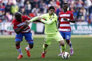 Jornada 25. Granada-Barcelona. 1-3.