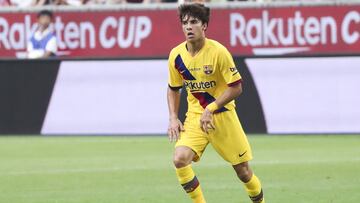 Riqui Puig, con el Barcelona.