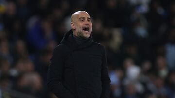 Soccer Football - Champions League - Group G - Manchester City v BSC Young Boys - Etihad Stadium, Manchester, Britain - November 7, 2023 Manchester City manager Pep Guardiola Action Images via Reuters/Lee Smith