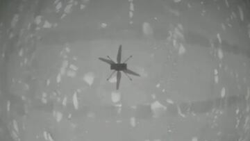 Las primeras imágenes del Ingenuity desde la atmósfera de Marte