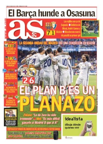 Las portadas de AS de abril