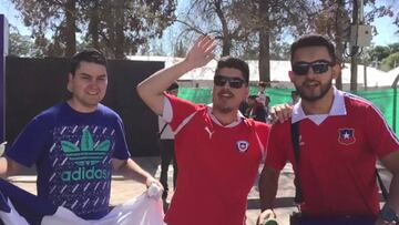 El ambiente que se vive en la previa del Argentina - Chile