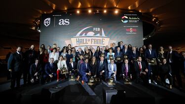 La foto de familia de la primera promoción del Hall of Fame español en 2021.