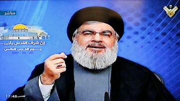 El líder del grupo chií libanés Hezbolá, Hasán Nasrala