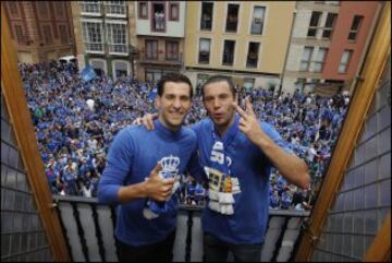 Diego Cervero y David Fernández en el Ayuntamiento.