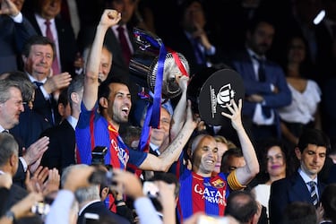 Sergio Busquets jugó 97 partidos del torneo del ko. Ganó 7 ediciones de la misma (2009,2012,2015,2016,2017,2018 y 2021)