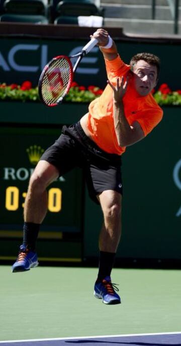 Philipp Kohlschreiber frente a Tim Smyczek en el BNP Paribas Open de Indian Wells.