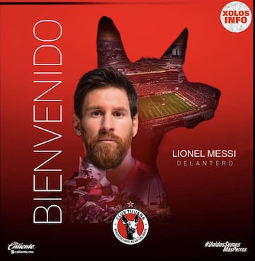 Esta imagen fue lanzada por la cuenta oficial de Xolos de Tijuana en Twitter.