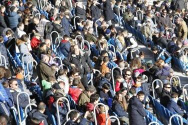 Muchos aficionados presenciaron el entrenamiento.