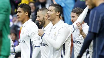 VARANE BENZEMA CRISTIANO RONALDO Y SERGIO RAMOS 