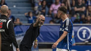 Álvaro Cervera, en el derbi.