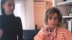 El divertido baile de María Teresa Campos con su nieta al ritmo de Maluma