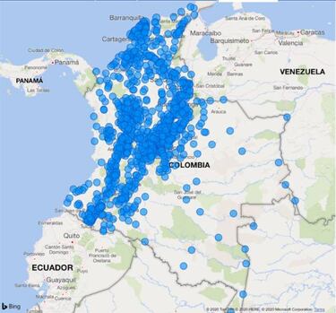 Mapa de casos y muertes por coronavirus por departamentos en Colombia: hoy, 16 de agosto